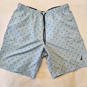 Nautica Men's Light Blue Swim Shorts